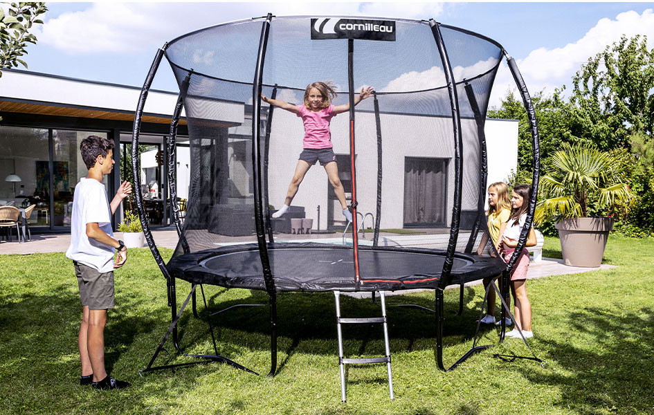 Trampolines de jardin sans ressorts - Sécurité renforcée - Cornilleau