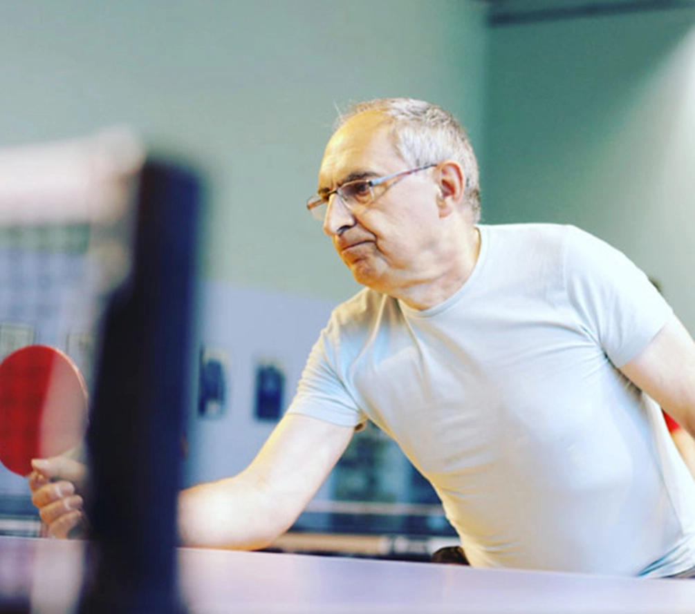 Participant au ping 4 Alzheimer
