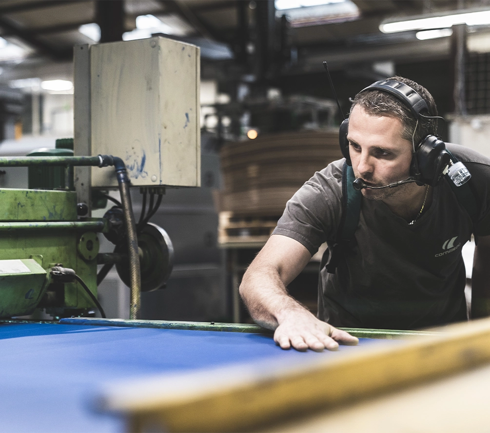 Photo de la production de nos modèles de tables de ping-pong