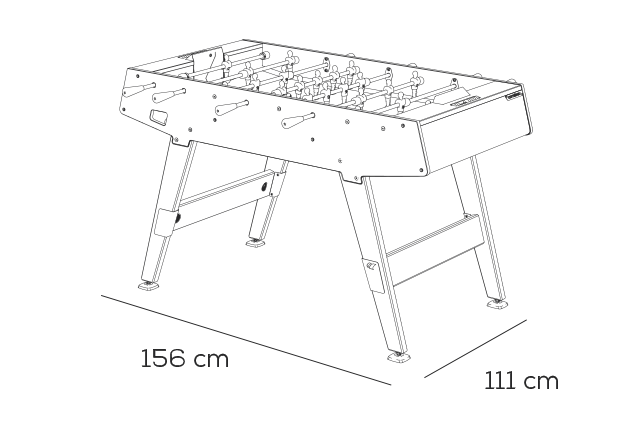 dimensions baby-foot exterieur cornilleau stella dimensions baby-foot exterieur cornilleau stella