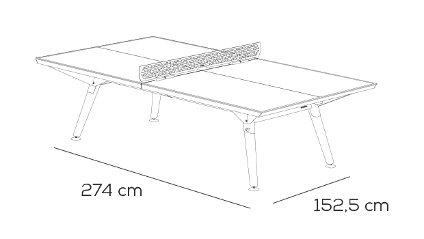 dimensions table de ping pong lifestyle cornilleau dimensions table de ping pong lifestyle cornilleau