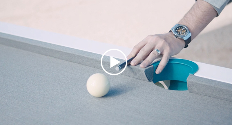 chevalet bouclé au billard américain