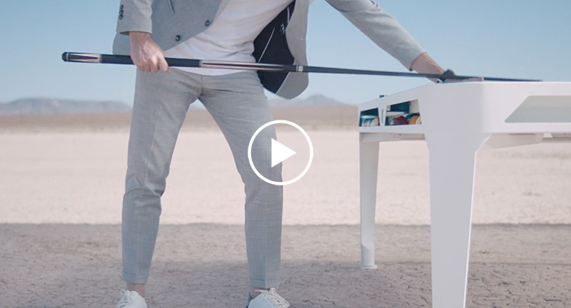 chevalet bouclé au billard américain