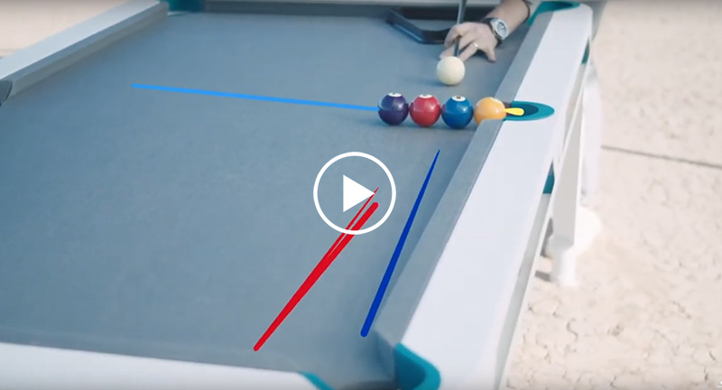 Le deuxième trickshot que Florian Kohler propose Le deuxième trickshot que Florian Kohler propose